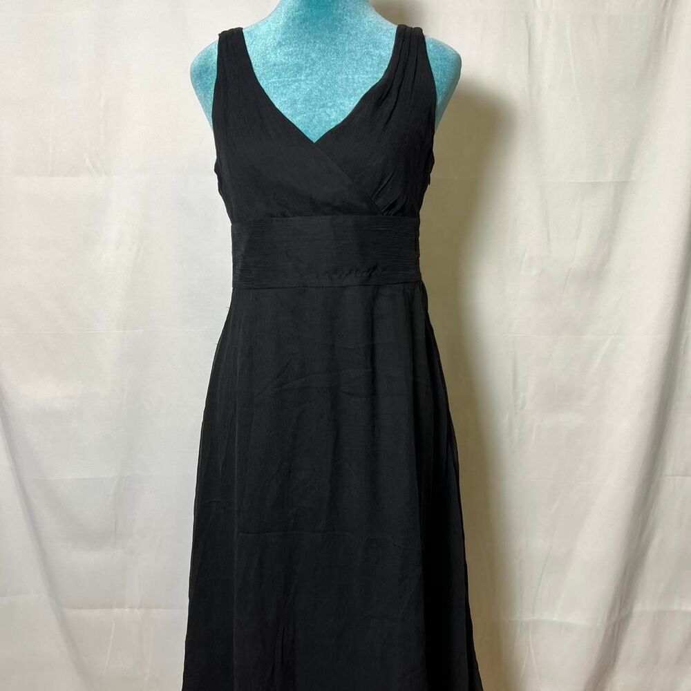 Y2K‎ J. Crew Women's Silk Black Dress formal party size 4